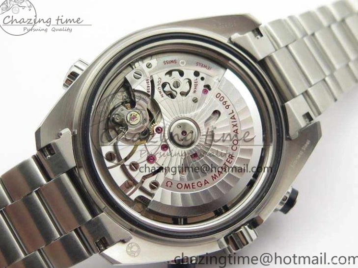 0424 FastDry Planet Ocean Master Chrono SS OM 1:1 Best Edition Black Dial On SS Bracelet A9900 V 8112